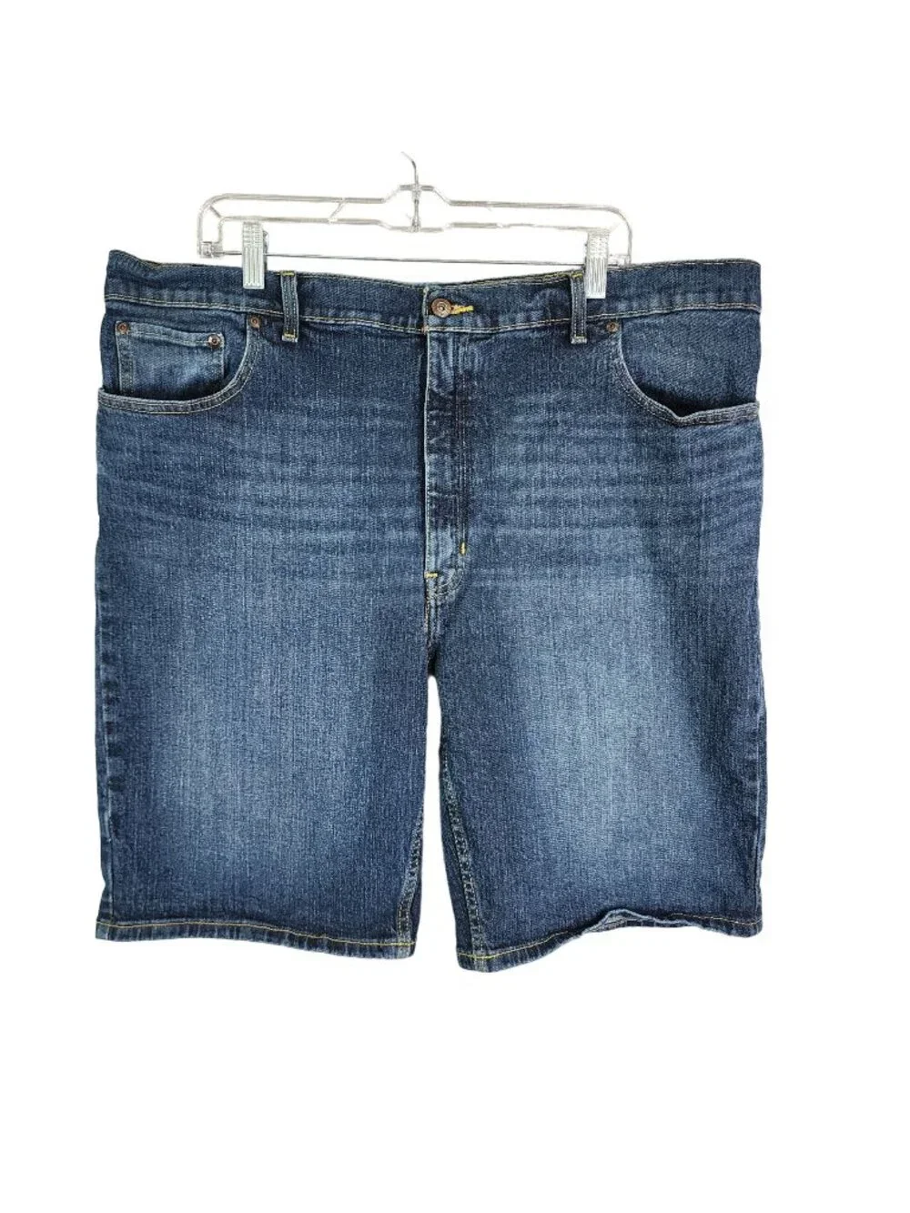 Mens St John's Bay Blue Denim Shorts Comfort Stretch 11